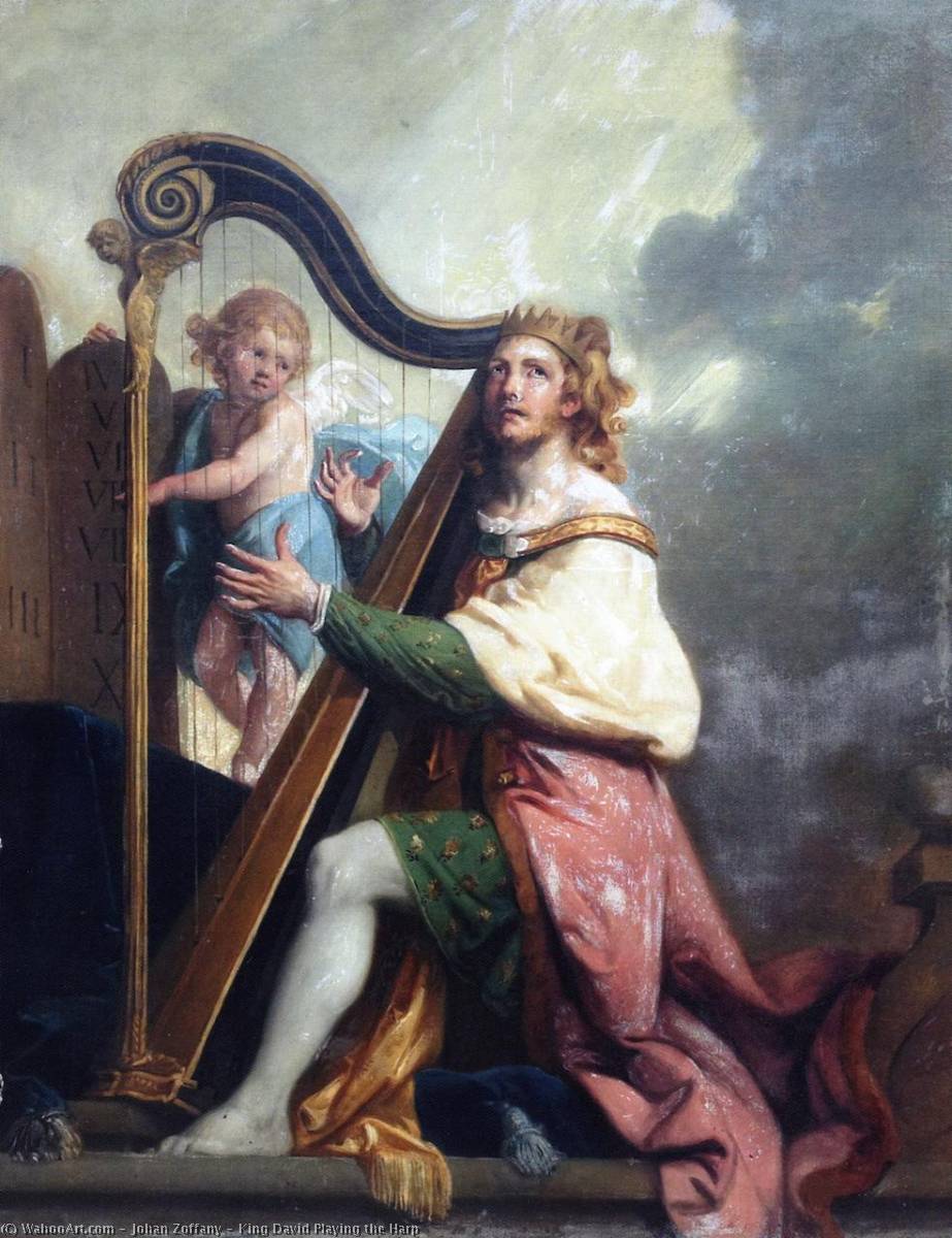 King David Playing the Harp – Johan Zoffany